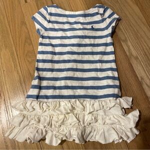 Ralph Lauren Striped Blue and White Kids Dress